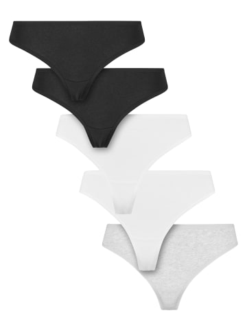 Urban Classics Urban Classics Unterhosen in black+black+white+white+heathergrey