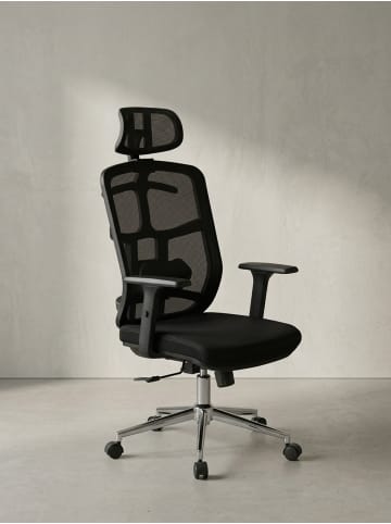 KADIMA DESIGN Bürostuhl Mesh Drehstuhl, ergonomisch, 3D-Armlehnen, Kopfstütze