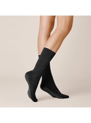 Kunert Socken Homesocks ABS antirutsch in Black