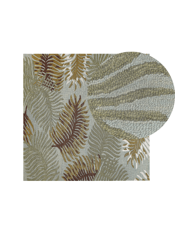 Beliani Vintage VIZE in Bunt/Weiß/Braun - (W) 200 x (H) 1.5 x (L) 200 cm