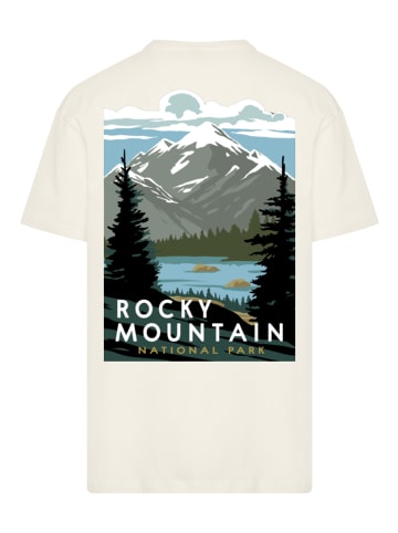 F4NT4STIC Oversize T-Shirt US National Parks Rocky Mountain National Park in sand
