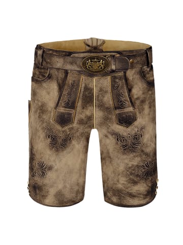 Maddox Country Lederhose Ammersee in grau