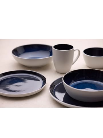 Bitz Schale Gastro in Weiss/Dunkelblau