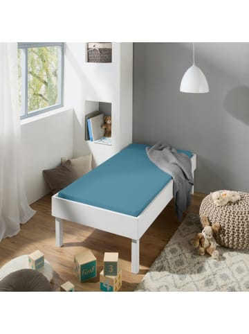 REDBEST Single-Jersey Kinder-Spannbettlaken 2er-Pack San Francisco in rauchblau