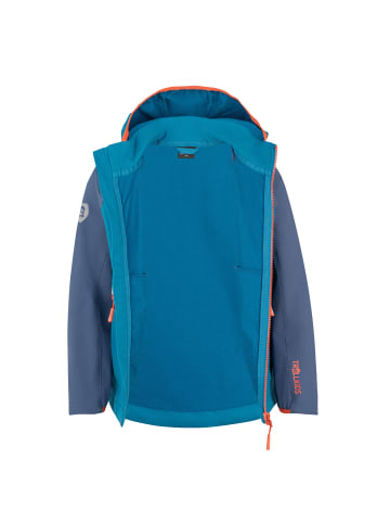 Trollkids Softshell Jacke Kvalvika in dark petrol