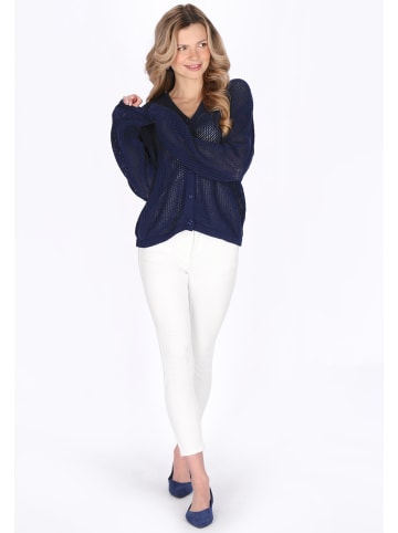 Usha Women Cardigan in navy