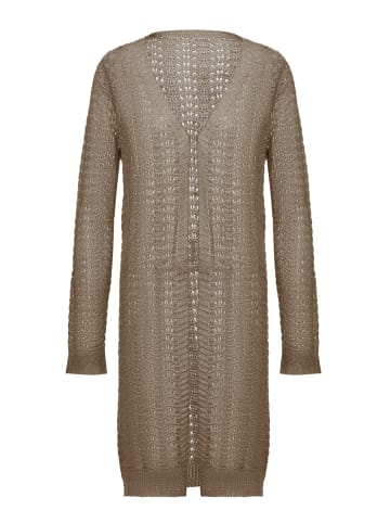 DreiMaster Women Cardigan in Taupe
