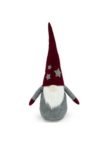 MARELIDA Weihnachtsfigur Wichtel Alfred H: 100cm in grau, schwarz