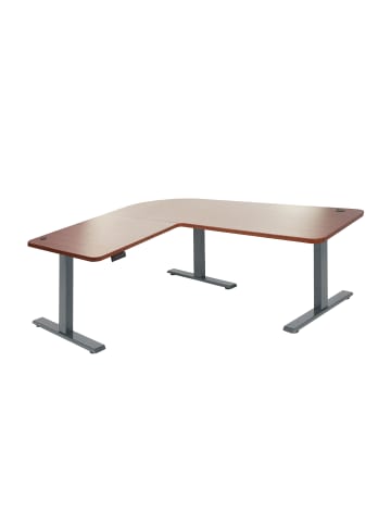 MCW Eck-Schreibtisch D40, Natur, anthrazit-grau