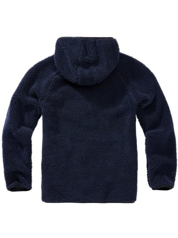 Brandit Jacke "Teddyfleece Worker Jacket" in Blau