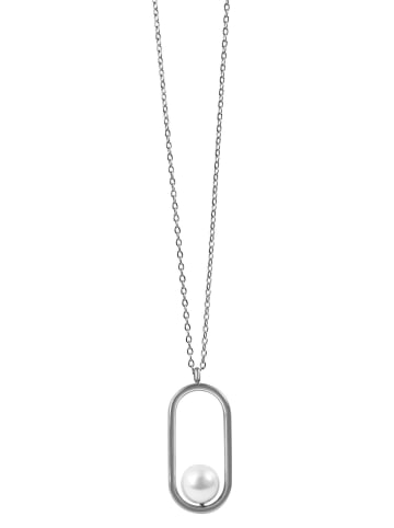 Adeliás Damen Halskette mit Anhänger – aus Edelstahl in weiß