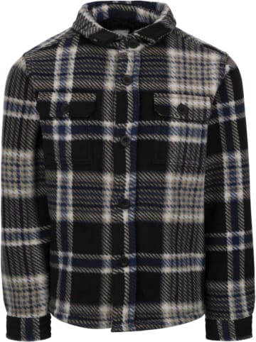 Trespass Kinder Fleecejacke/Fleecepullover "Checkley Kids Microfleece Shirt" in Schwarz