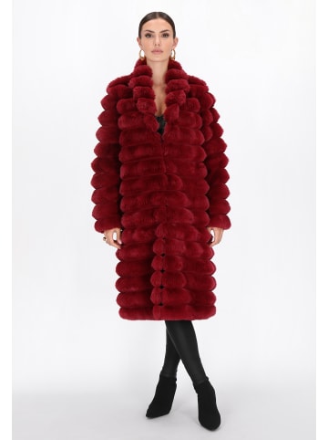faina Women Coat in wine red
