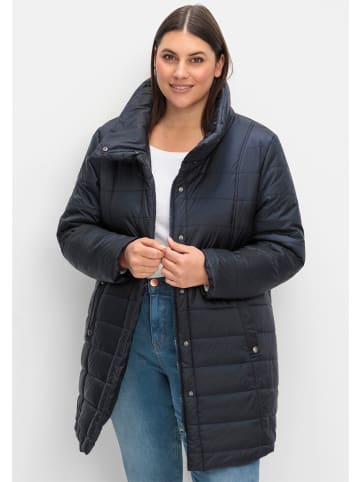 sheego Steppjacke in tiefblau