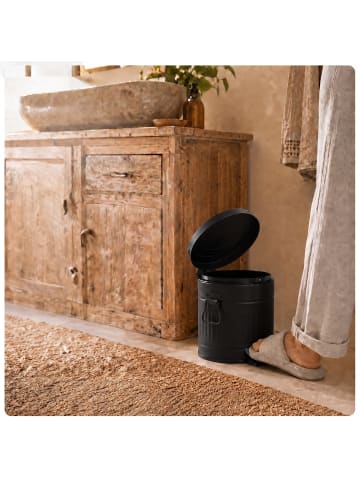 relaxdays Kosmetikeimer in Schwarz - 3 Liter