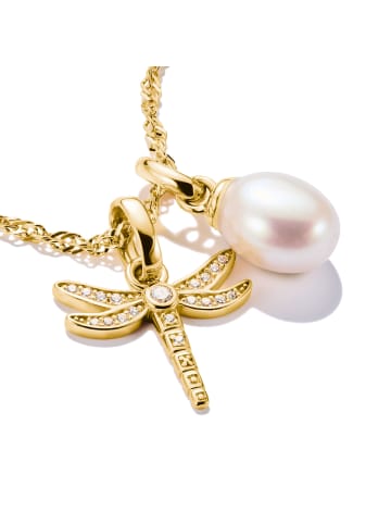 Thomas Sabo Charm-Anhänger Süßwasserzuchtperle Connect in gold, weiß