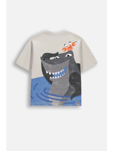 Coccodrillo T-Shirt mit kurzen Ärmeln in grau