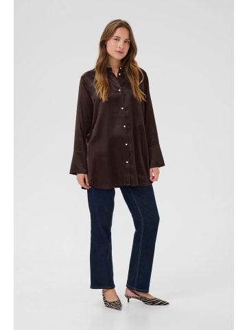 Langarm - Hemd CUmollie Loose fit in Coffee Bean
