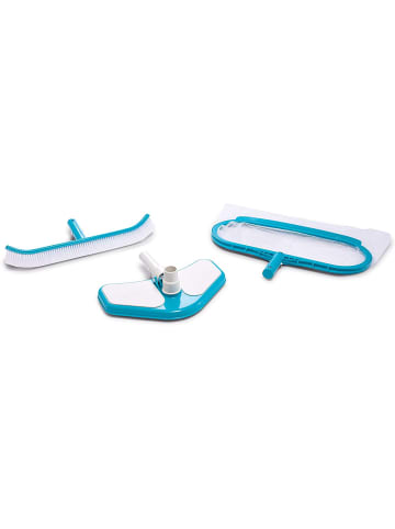 Intex Pool "Deluxe" Reinigungs-Set 29057 Fangnetz Poolbürste Sauger in bunt