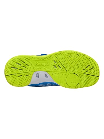 Kempa Hallen-Sport-Schuhe Wing 3.0 Kids in blau/weiß/limonengrün