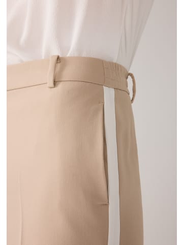 More & More trendige Hose, Galon-Streifen in beige