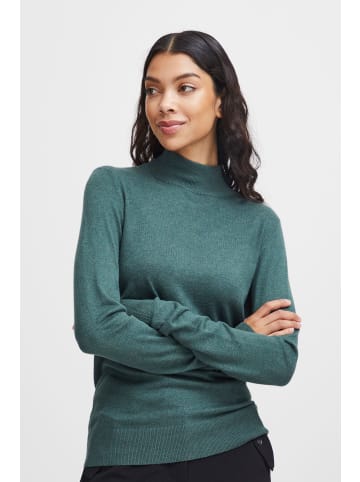 b.young Strickpullover BYMMPIMBA1  BUTTON JUMPER - 20813511  Klassischer Pullover mit Rollkragen in Grün