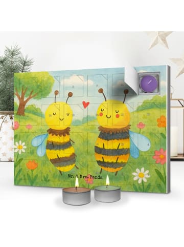 Mr. & Mrs. Panda adventskalender kerzen Biene Verliebt Design oh... in Weiß
