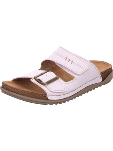 Fischer Markenschuh Pantolette in weiß