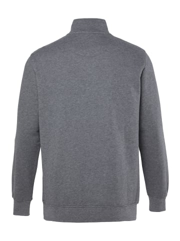 Men Plus Sweatshirt in grau melange
