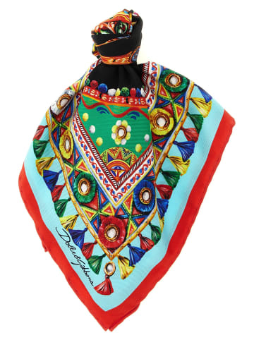 Dolce & Gabbana Mehrfarbig Seide Schal