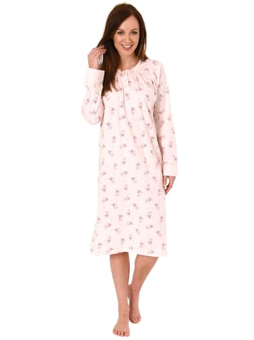 NORMANN Nachthemd und Kopfleiste am Hals - 49026 in rosa