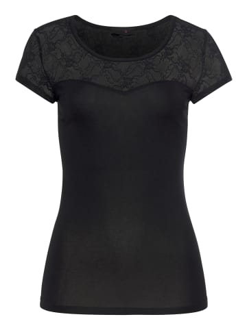 Melrose Rundhalsshirt in schwarz