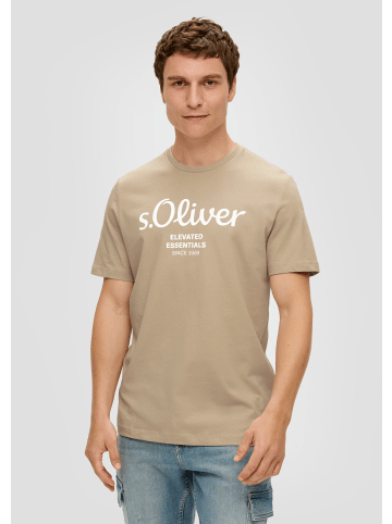 s.Oliver T-Shirt kurzarm in Beige