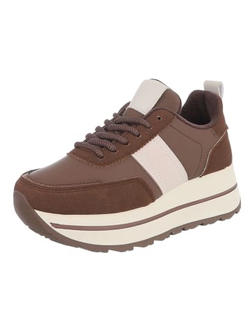 Ital-Design Freizeitschuh in Braun und Beige