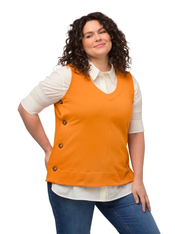 Ulla Popken Sweatshirt in helle mandarine