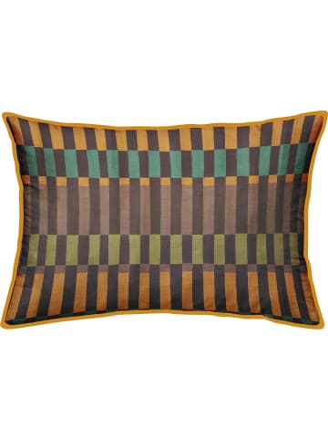 Erwin Müller Nicky-Velours, Samt Kissenhülle in orange-lila