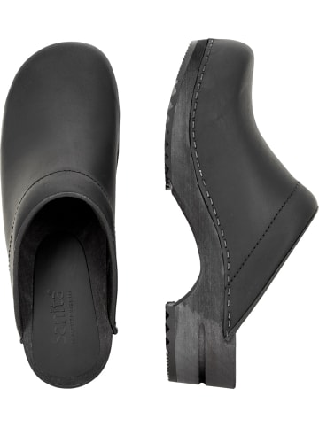 Sanita Comfortwear Clog "Wood-Chrissy Open" in Schwarz