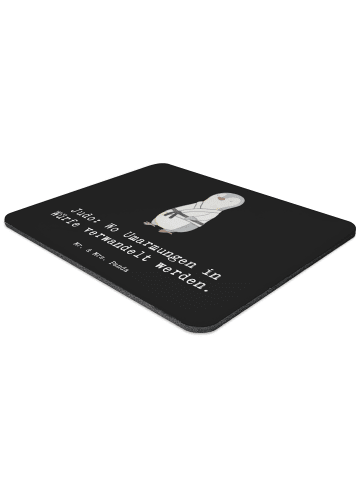 Mr. & Mrs. Panda Mousepad Judo Umarmungen mit Spruch in Schwarz