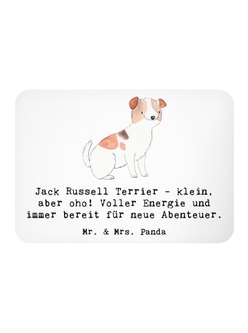 Mr. & Mrs. Panda magnet Jack Russell Terrier mit Spruch in Weiß