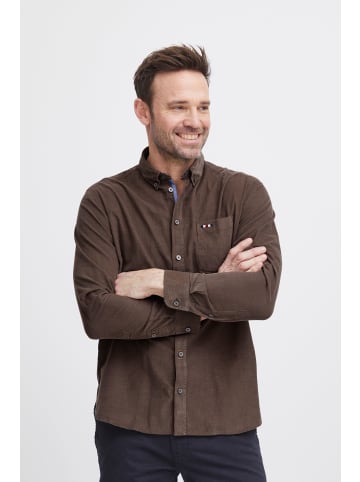FQ1924 Langarmhemd FQSTEVEN corduroy LS shirt in Braun