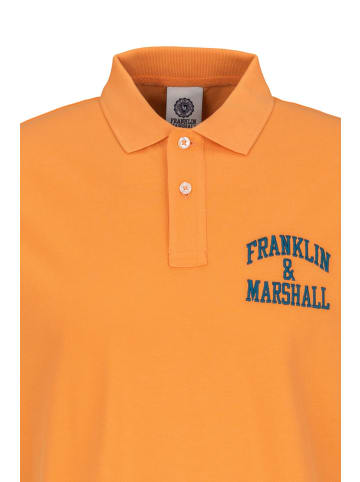Franklin & Marshall Poloshirt Cotton Piquet 30/1 in orange