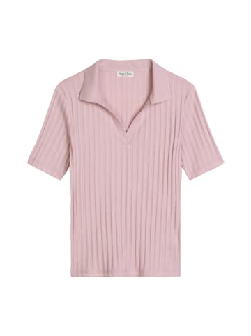 Marc O'Polo Pointelle-Poloshirt slim in Mild Rose