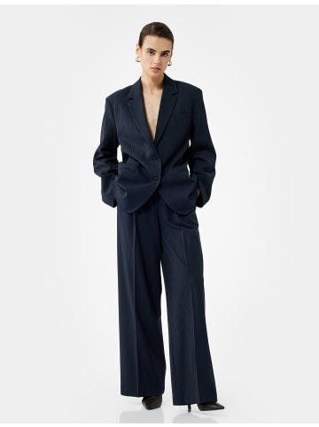 KOTON ANZUGSJACKE in Marineblau Gestreift