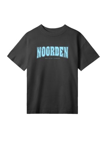 F4NT4STIC T-Shirt Oversized Shirt Knut & Jan Noorden Collegiate in off black