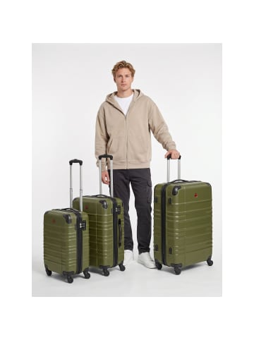 Wenger Amplar Evo 4 Rollen Kofferset 3-teilig mit Dehnfalte olive