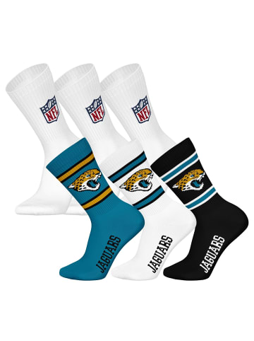 NFL Socken 6er Pack in Jacksonville Jaguars/Weiß