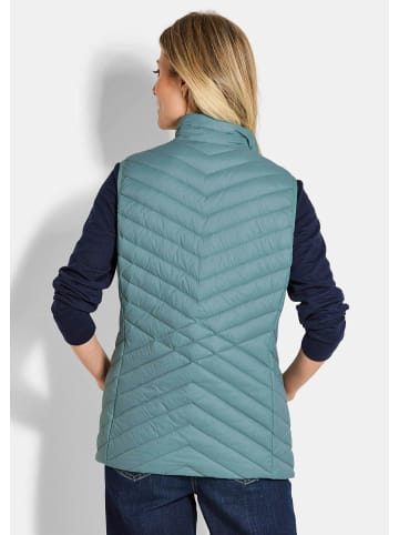 GOLDNER Taillierte Daunenweste, leicht gefüttert in graugrün