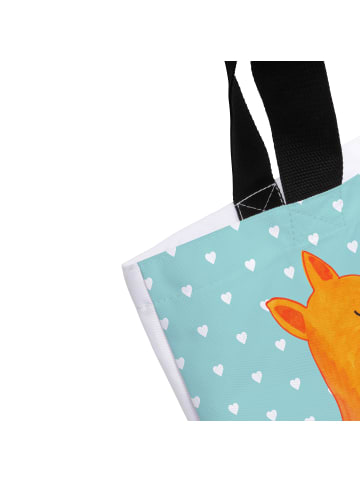 Mr. & Mrs. Panda Tote Bag Füchse Liebe ohne Spruch in Türkis Pastell