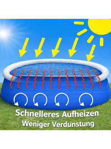 Happy People Solarabdeckplane rund, für Quick-Up Pools Ø300cm in blau