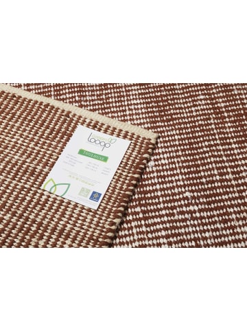 Green Looop Teppich "Toulouse" in Rotbraun Beige